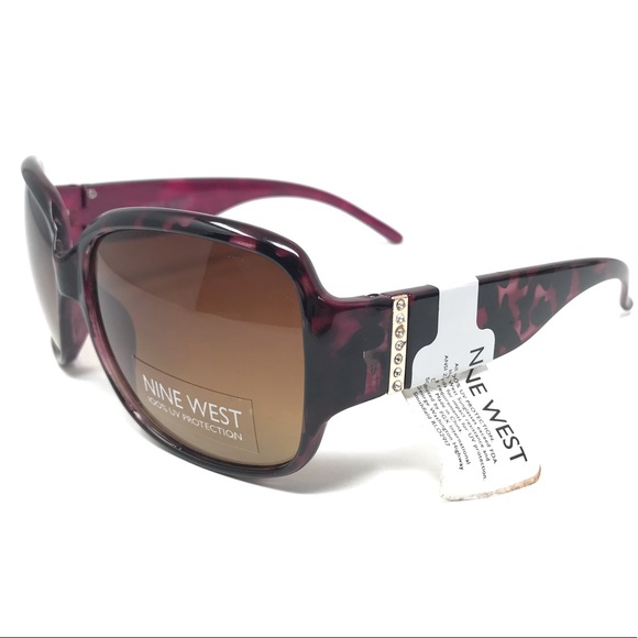 **SOLD**Nine West Square Purple Sunglasses NWT $89 MSRP - Picture 5 of 6